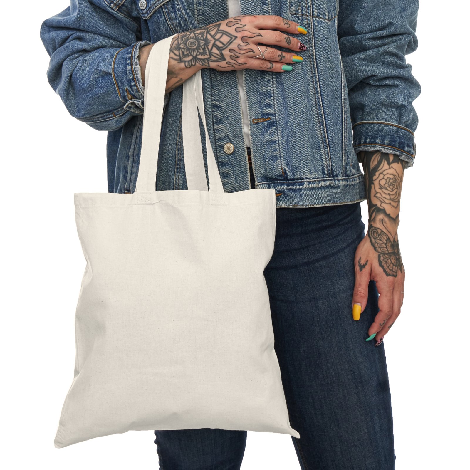 Sweet Dreams Natural Tote Bag – Retro Sleepy Vibes Canvas Shopper - Image 4